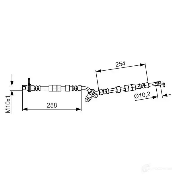 Тормозной шланг BOSCH 1987481595 B H1479 79GQTZL 354688