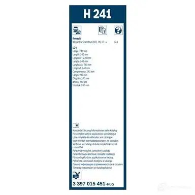 Щетка стеклоочистителя BOSCH 1437243176 XQ2 RC7G 3397015451