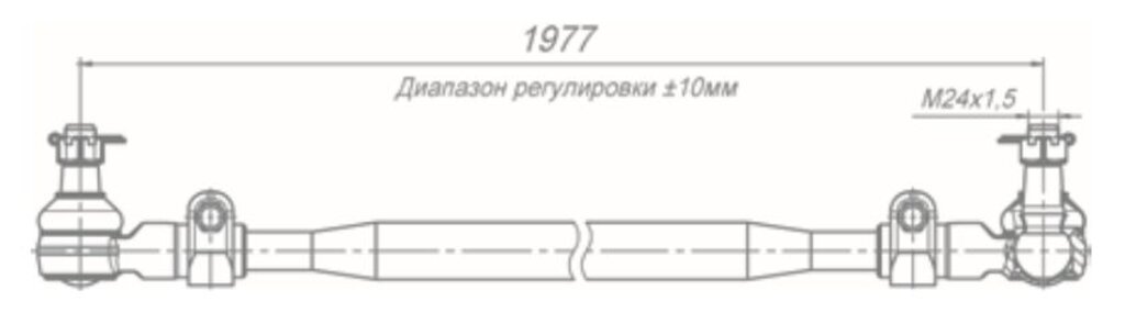Тяга рулевая КАМАЗ промежуточная (ОАО КАМАЗ)