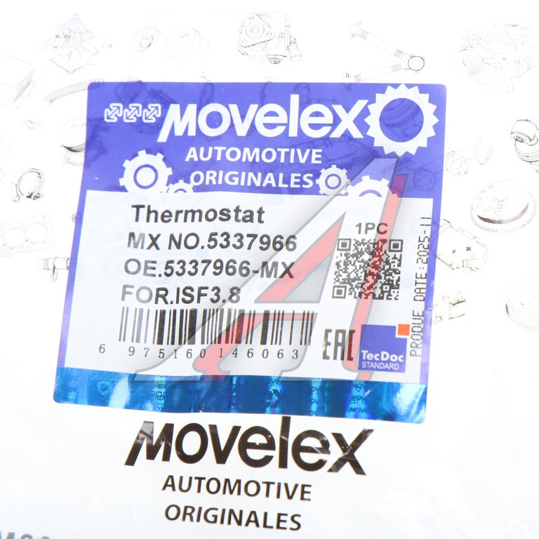 Термостат JAC N75, N80, N120 КАМАЗ Компас-9/12 (ISF 3.8) MOVELEX