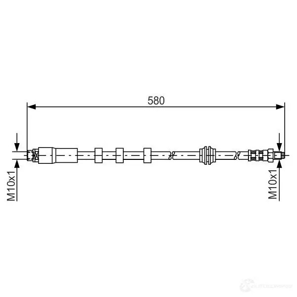 Тормозной шланг BOSCH 352650 TW2PWP B H794 1987476093