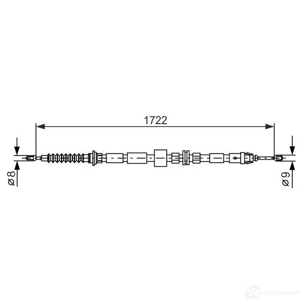 Трос ручника, стояночного тормоза BOSCH PM60QBU 1987477733 B C590 353843