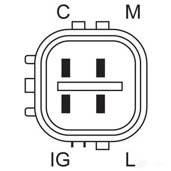 Генератор BOSCH 333292 0986080570 8QHJUZ 80 57