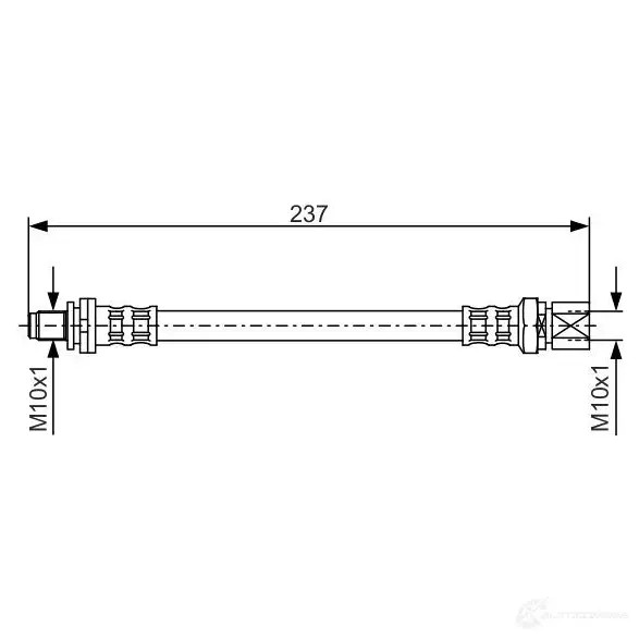 Тормозной шланг BOSCH B H258 1987476564 FGVUB 352982