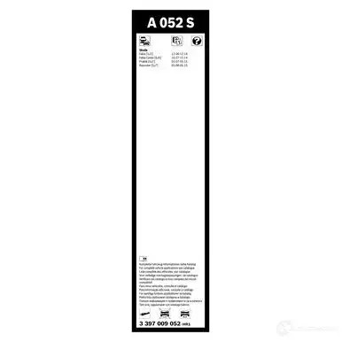 Щетка стеклоочистителя BOSCH A 052 S 360733 EFSIUYS 3397009052