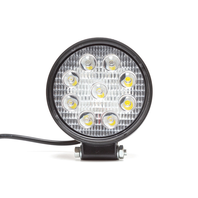 Фара рабочего света круглая 115х142x28мм 27W 9LED (рассеянный свет) AVTOELECTRICA