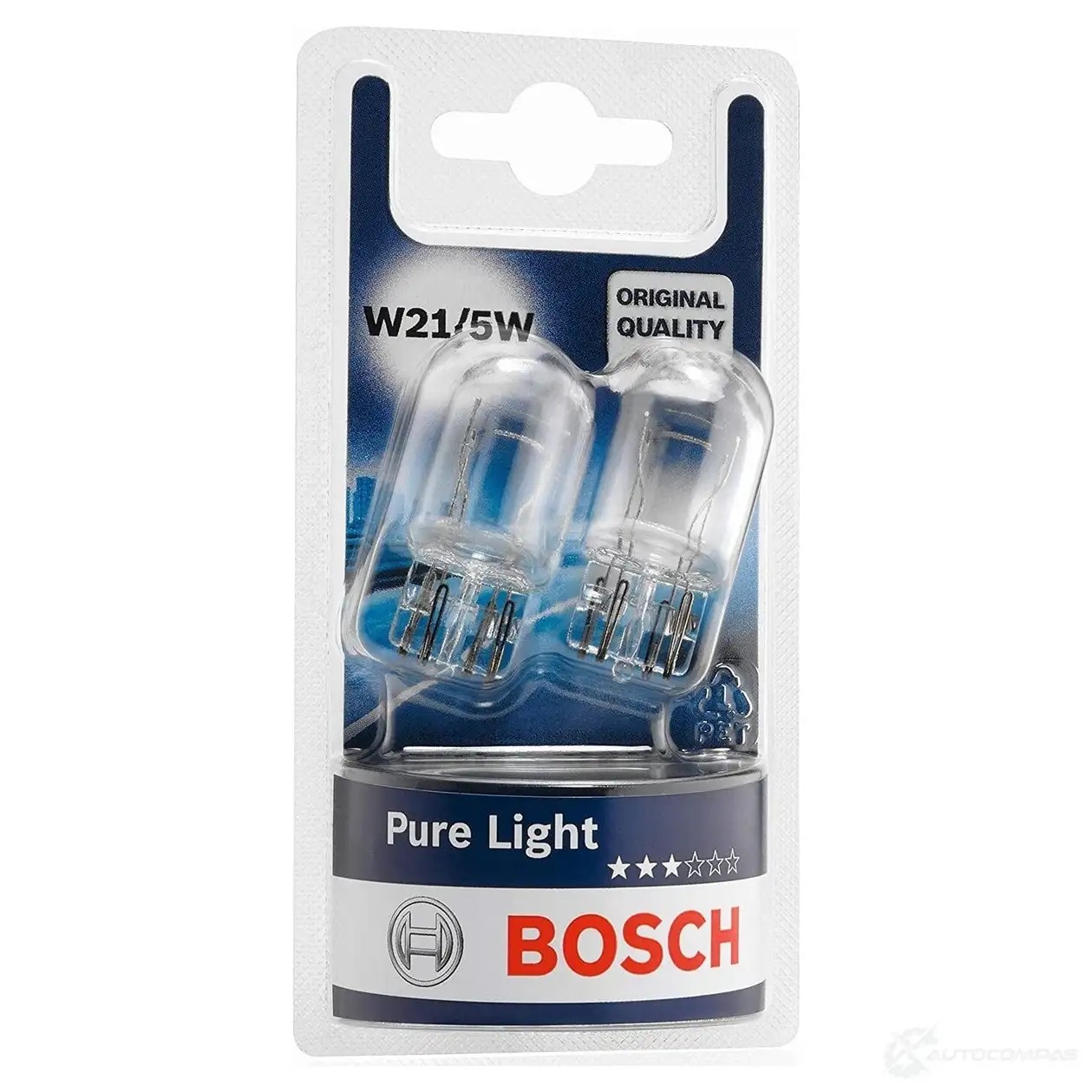 Лампа накаливания W21/5W W3X16Q 21/5 Вт 12 В BOSCH 1423170543 12V 21/5W W21/5W PURE LIGHT E1 2GA 1987301079