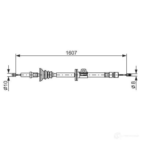 Трос ручника, стояночного тормоза BOSCH N54TF 1987477358 BC 260 353541