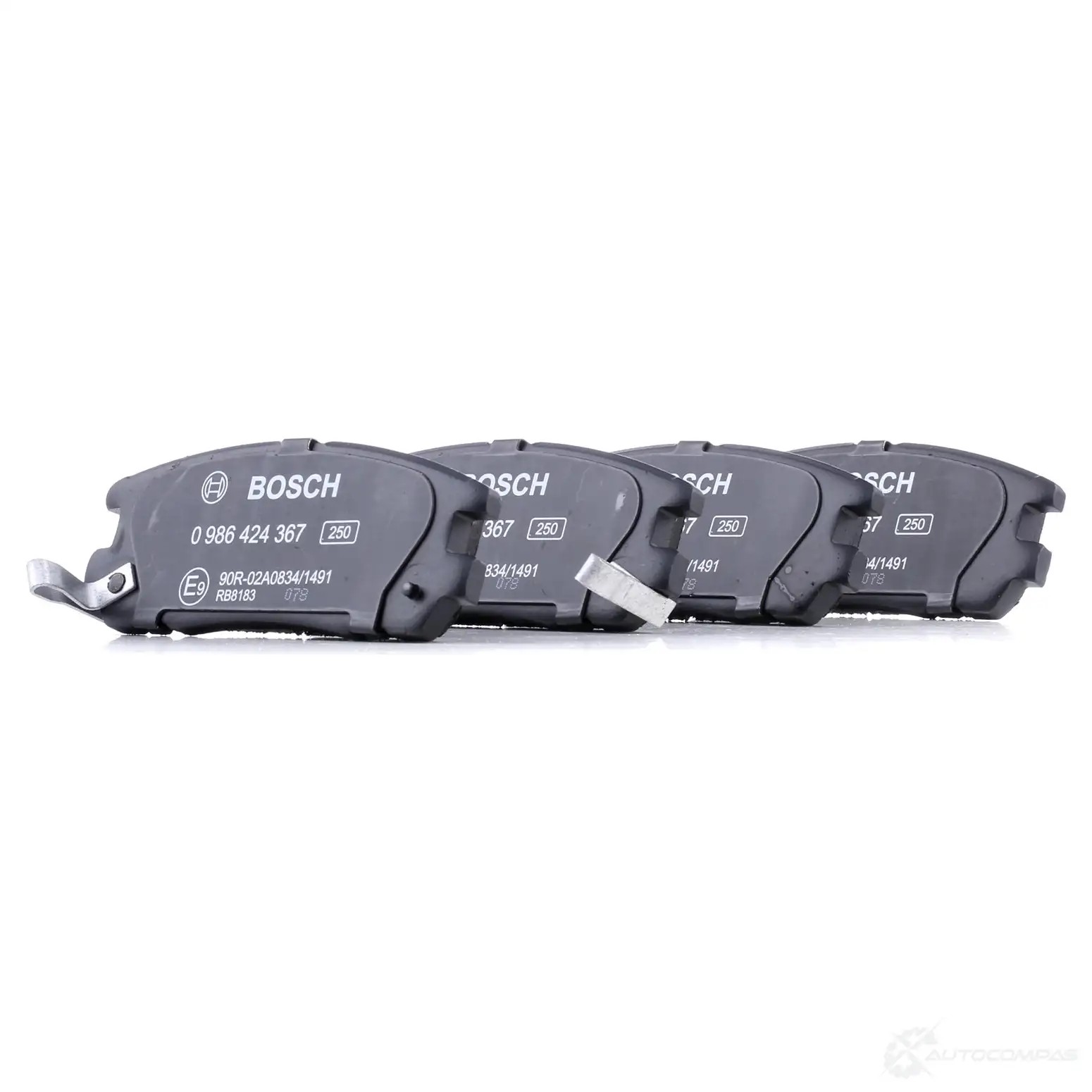 Тормозные колодки, комплект BOSCH 0986424367 336176 21 876 7460D580; 7586D580