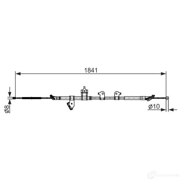 Трос ручника, стояночного тормоза BOSCH 1987482568 355577 BC25 68 I49FKN