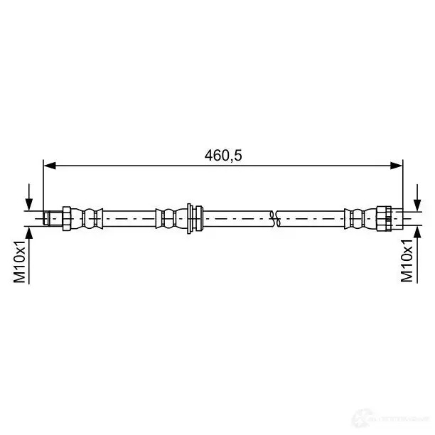 Тормозной шланг BOSCH 354691 1987481598 NYBQ8 BH14 82