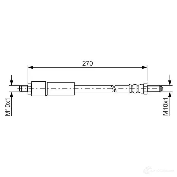 Тормозной шланг BOSCH BH08 8 7GPDN0Y 1987476262 352776