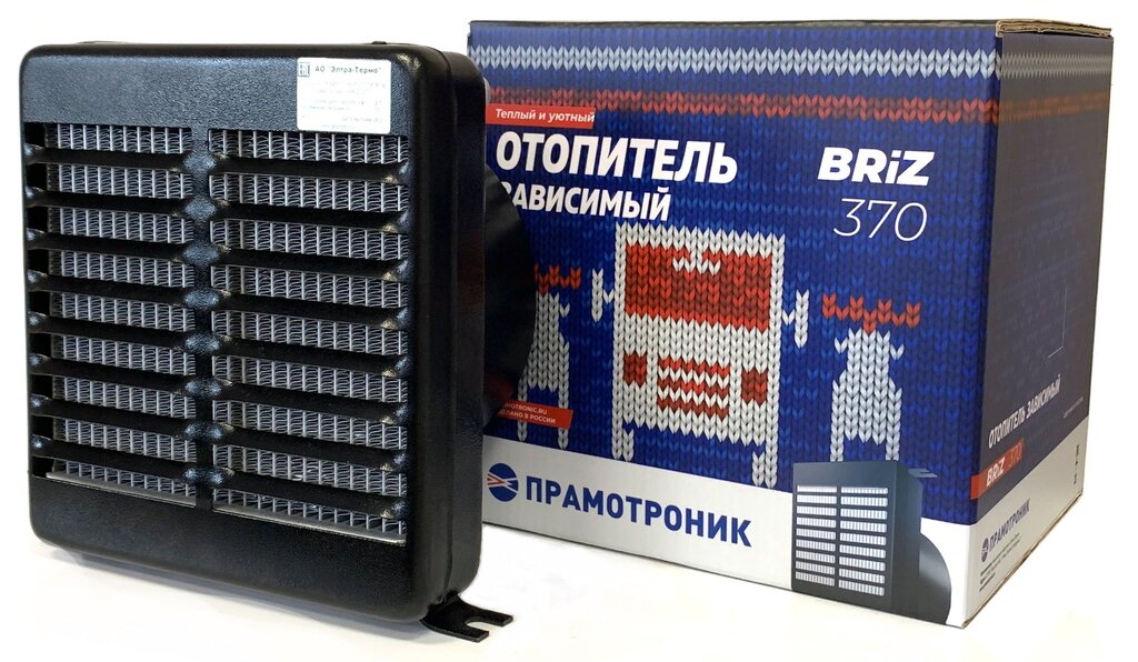 Отопитель КАМАЗ, НЕФАЗ, ПАЗ, МТЗ универсальный BRIZ 370 3.7кВт 24В ПРАМОТРОНИК