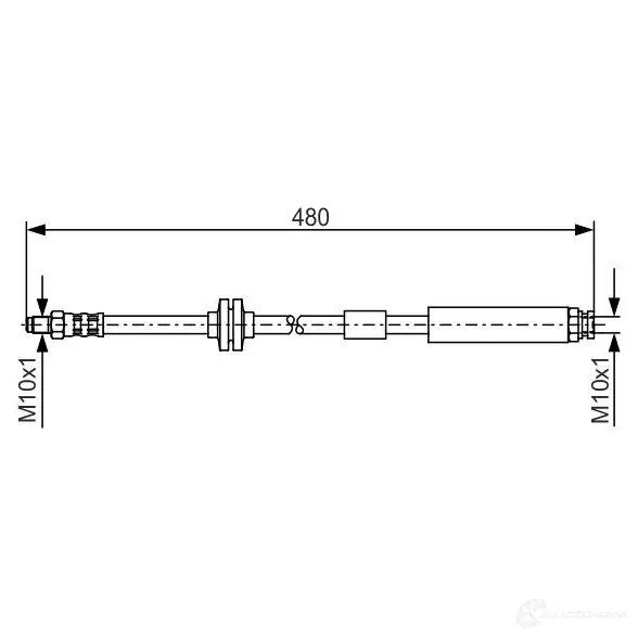 Тормозной шланг BOSCH HTA9Z BH 489 1987476824 353176