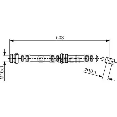 Тормозной шланг Bosch H1515 B H990 1 987 481 098 354216