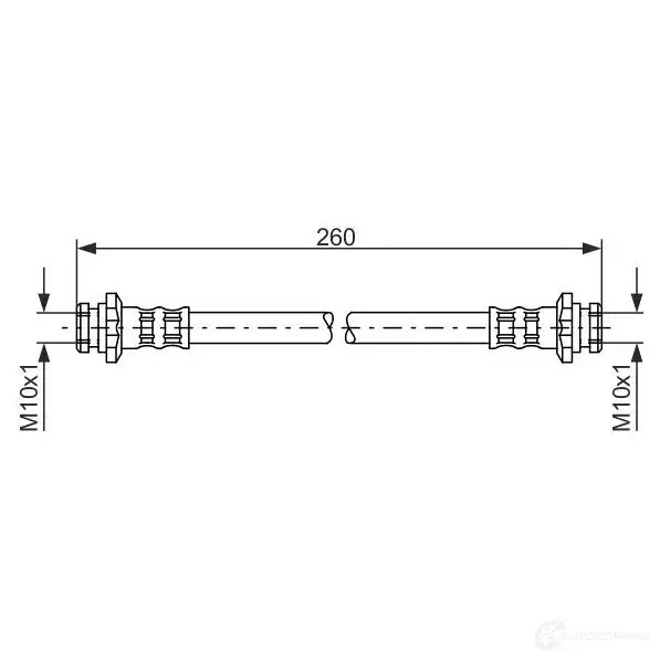 Тормозной шланг BOSCH 1987476662 BH3 55 5LSSL 353057
