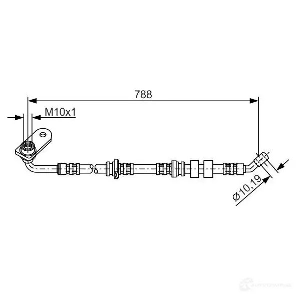 Тормозной шланг BOSCH 1987476934 JRBGBGM BH 578 353256