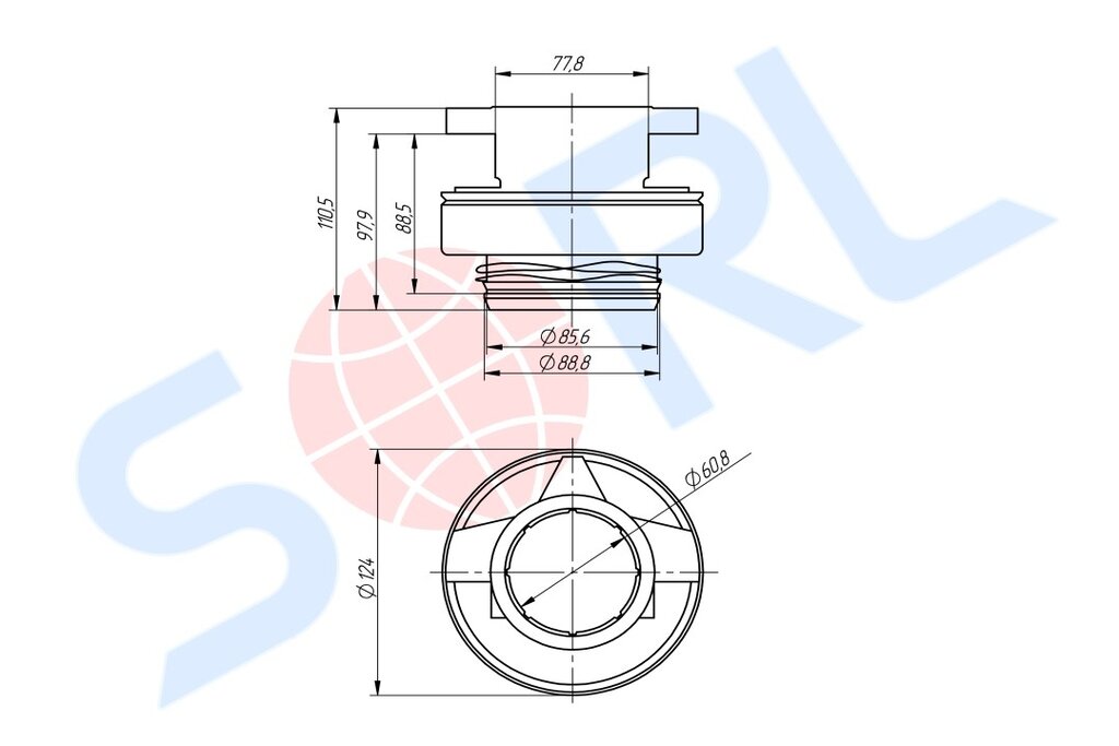 Муфта сцепления КАМАЗ-ЕВРО-2 MFZ-430 в сборе (аналог SACHS) SORL
