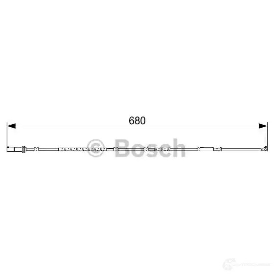 Датчик износа тормозных колодок BOSCH 1987473569 AP103 6 351566 8HEVKVL