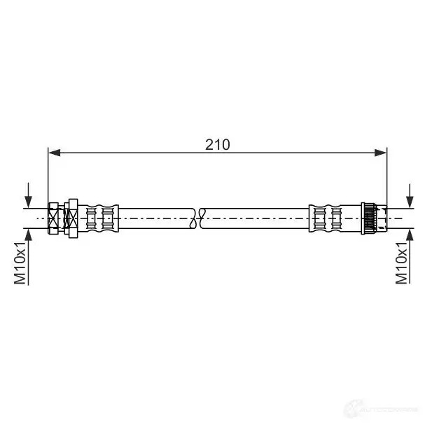 Тормозной шланг BOSCH 1987476044 BH 027 352619 8EKQP