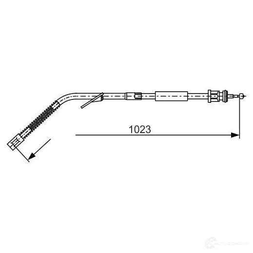 Трос ручника, стояночного тормоза BOSCH G99L6Z BC 106 353383 1987477125