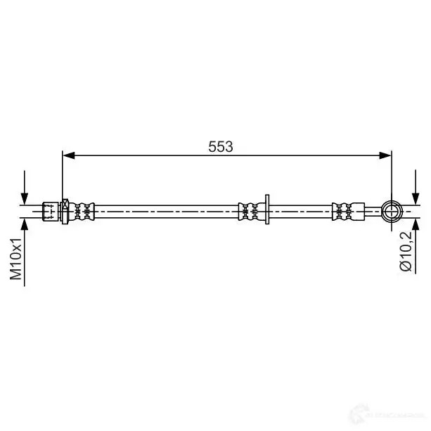 Тормозной шланг BOSCH 354802 NVZKRM BH 1593 1987481709