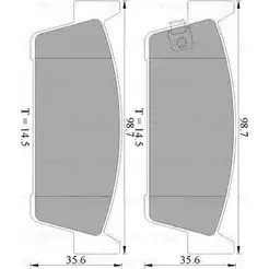 Тормозные колодки, дисковые, комплект Bosch 0 986 AB2 464 XULXHN BP2 464 1193488866