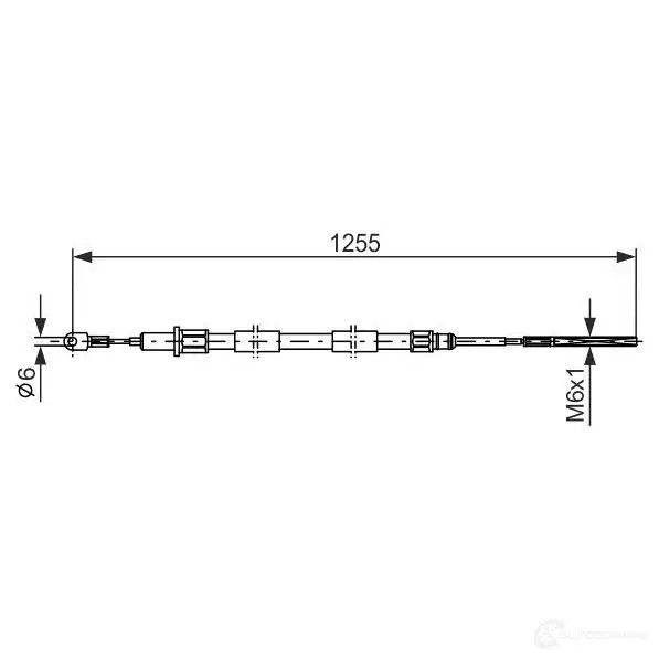Трос ручника, стояночного тормоза BOSCH BC5 71 353825 3PVE2 1987477709