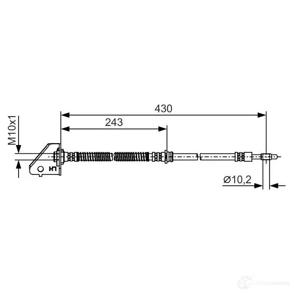 Тормозной шланг BOSCH 1437241158 7L B1M 1987481b29