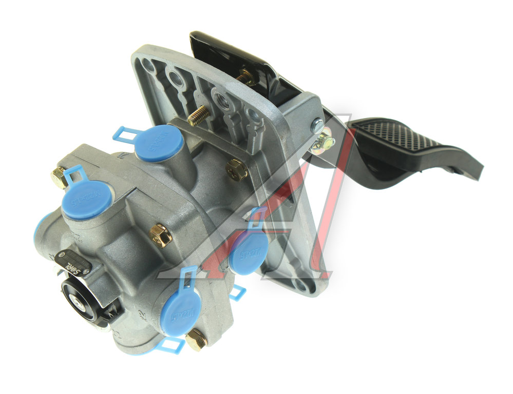 Кран ЗИЛ, КАМАЗ, МАЗ тормозной 2-х секционный подпедальный с педалью в сборе SORL