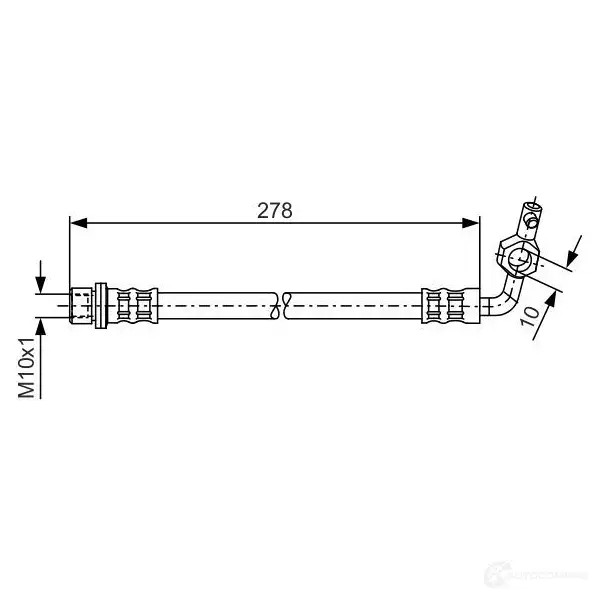Тормозной шланг BOSCH H2058 352673 1987476127 B H849