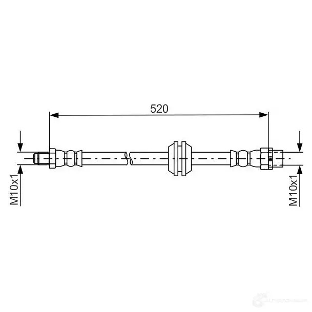 Тормозной шланг BOSCH BH1 564 ABZ7X 354773 1987481680