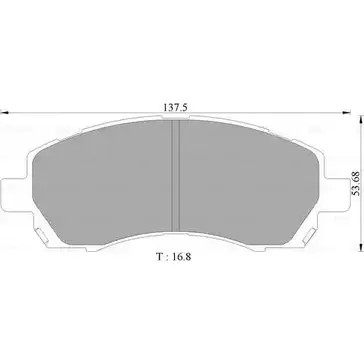 Тормозные колодки, дисковые, комплект Bosch 1193485665 0 986 505 662 BP5662 7590 -D722