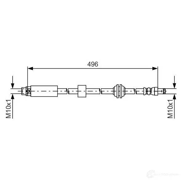 Тормозной шланг BOSCH 1987481590 354683 B H1474 PJODP