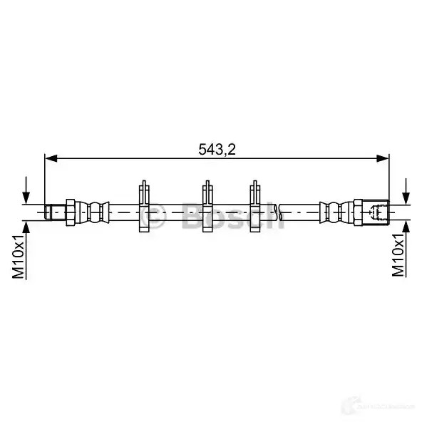 Тормозной шланг BOSCH 354941 BH173 2 1987481848 CIX71