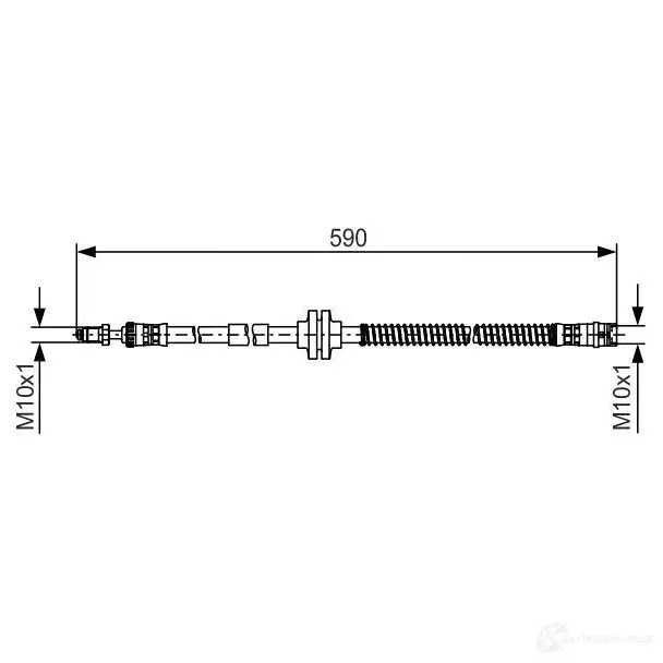 Тормозной шланг BOSCH BH 1402 354612 OM96WR 1987481516