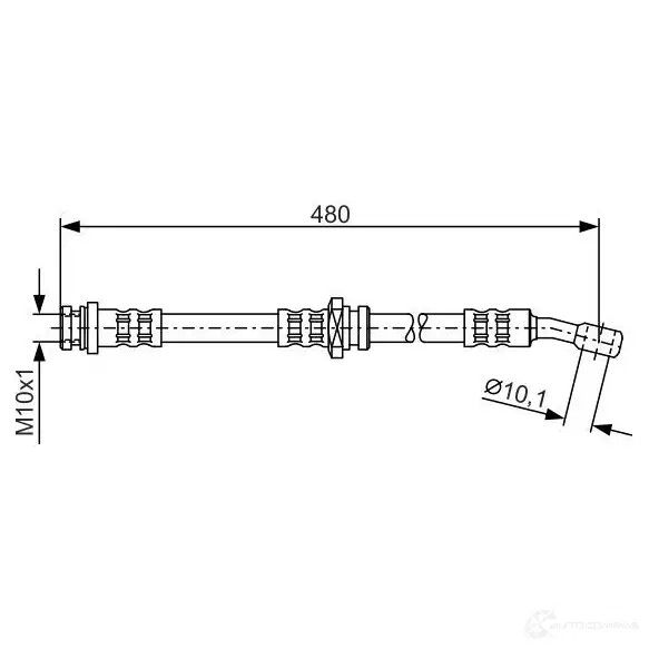 Тормозной шланг BOSCH BH46 8 353158 H1763 1987476787