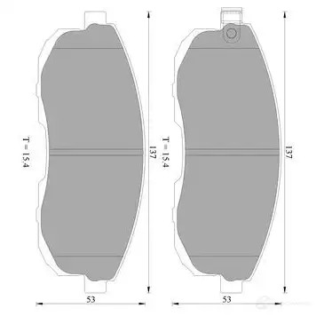 Тормозные колодки, комплект BOSCH 0986ab2292 ACEY5 BP229 2 1193488490