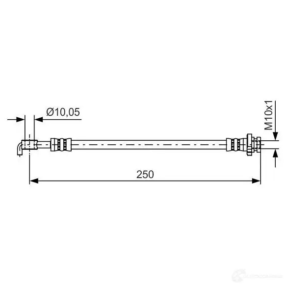 Тормозной шланг BOSCH 1987481434 BH1 322 354532 K5TKY4