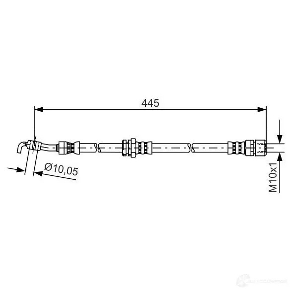 Тормозной шланг BOSCH BH 1274 1987481386 354485 Q8WR6U
