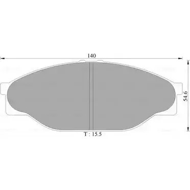 Тормозные колодки, дисковые, комплект Bosch 1193488166 0 986 AB2 071 216 89 7321-D434