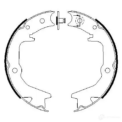 Тормозные колодки ручника, комплект BOSCH 0986487685 B S904 RSZ6489 341734