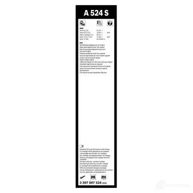 Щетка стеклоочистителя BOSCH 3397007524 360603 WK358 A 524 S