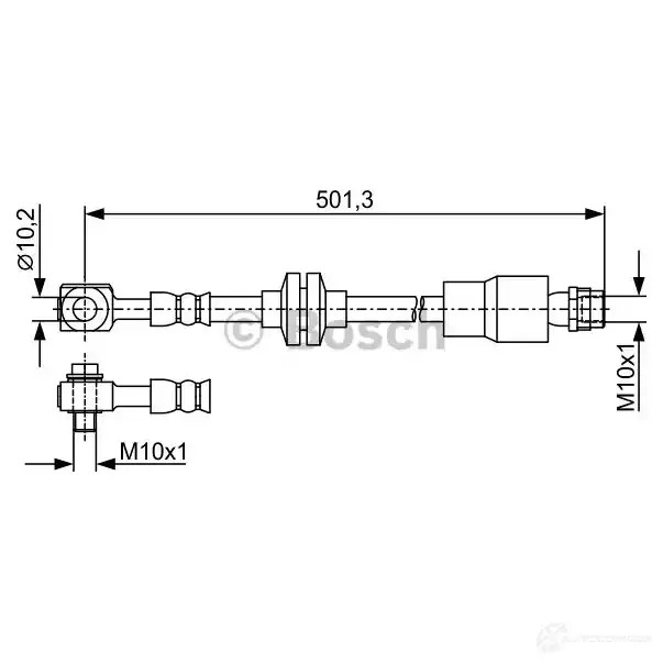 Тормозной шланг BOSCH 355031 BH182 2 1987481938 DJZJM24