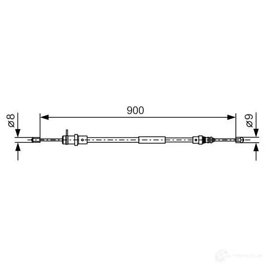 Трос ручника, стояночного тормоза BOSCH B C626 1987477774 LSMOUSC 353878