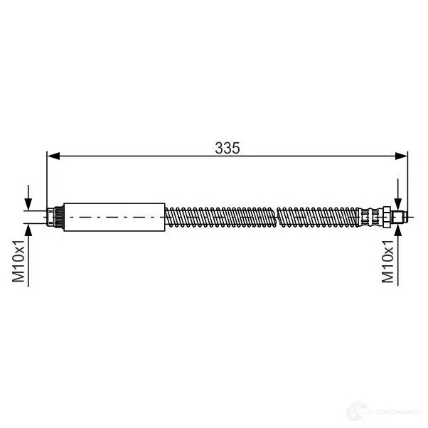Тормозной шланг BOSCH HEB1053 1987476078 B H048 352639