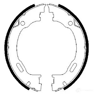 Тормозные колодки ручника, комплект BOSCH B S847 04CSKJ 0986487609 341673