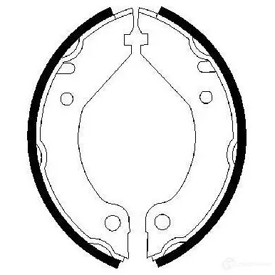 Тормозные колодки ручника, комплект BOSCH B S480 0986487215 IAUHPO 341446