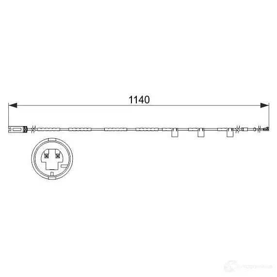 Датчик износа тормозных колодок BOSCH NVHUNIP 1987473525 AP8 53 351523