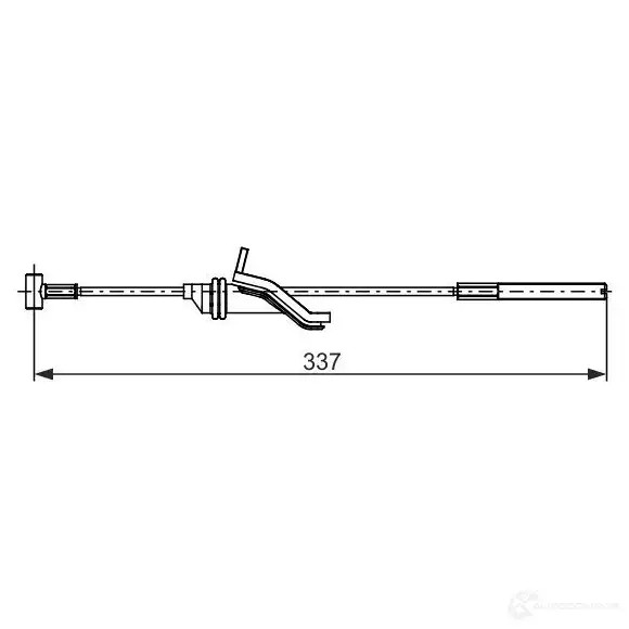Трос ручника, стояночного тормоза BOSCH B C2743 00HT5I 1193509480 1987482743